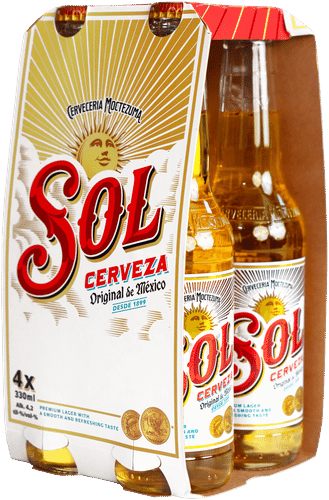 Sol 4 x Sol饮品 4.2% 0,33 l