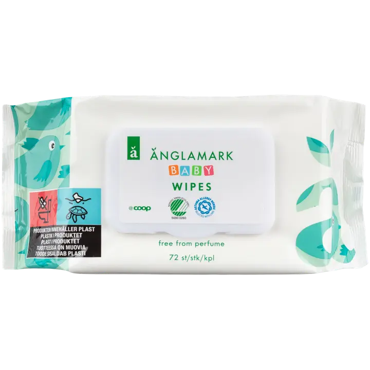 Änglamark Baby puhdistuspyyhe vaipanvaihtoon 72 kpl｜Änglamark 婴儿换尿布清洁巾 72 kpl