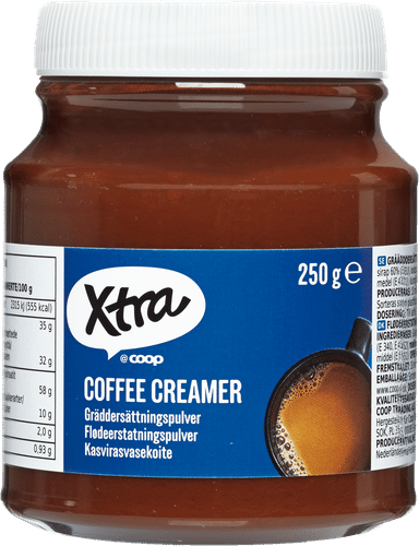 Xtra 咖啡奶精植物油脂混合物 250 g｜Xtra Coffee Creamer kasvirasvasekoite 250 g