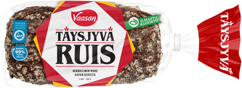 Vaasan Täysjyväruis 360 g 6 kpl｜Vaasan 全麦黑麦面包 360克 6 kpl