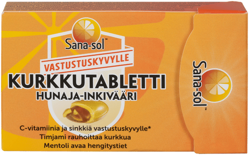 Sana-sol 蜂蜜姜味无糖润喉片膳食补充剂16片 48g
