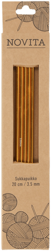 Novita 袜针20cm - 3.5毫米金色
