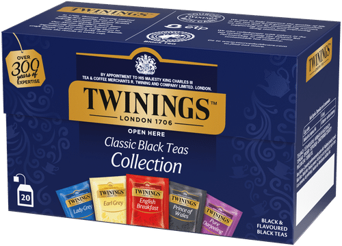 Twinings 20x2g Classics Collection teelajitelma musta tee｜Twinings 20x2g 经典系列茶品种红茶