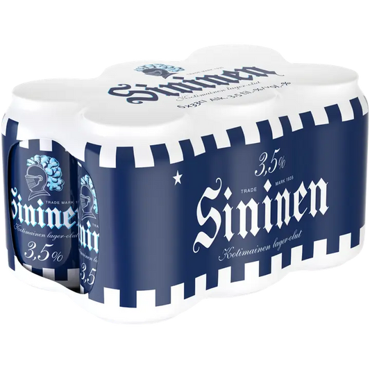 6 x Sininen olut 3,5% 0,33 l｜Sininen 6 瓶蓝饮料 3.5% 0,33 l