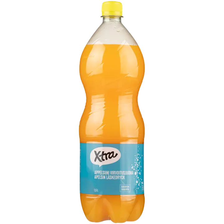 Xtra sokeriton appelsiini virvoitusjuoma 1,5l｜Xtra 无糖橙子软饮料 1,5l