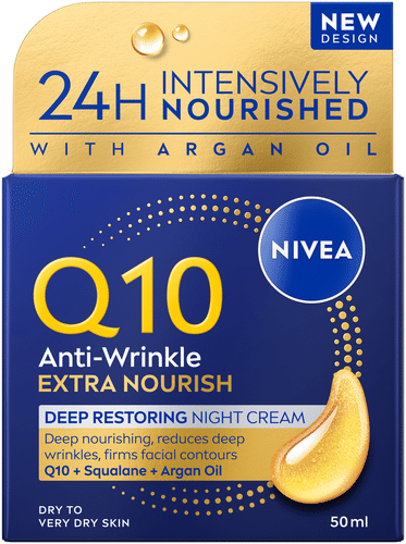 Nivea Q10 妮维雅50ml Q10抗皱深层滋养晚霜