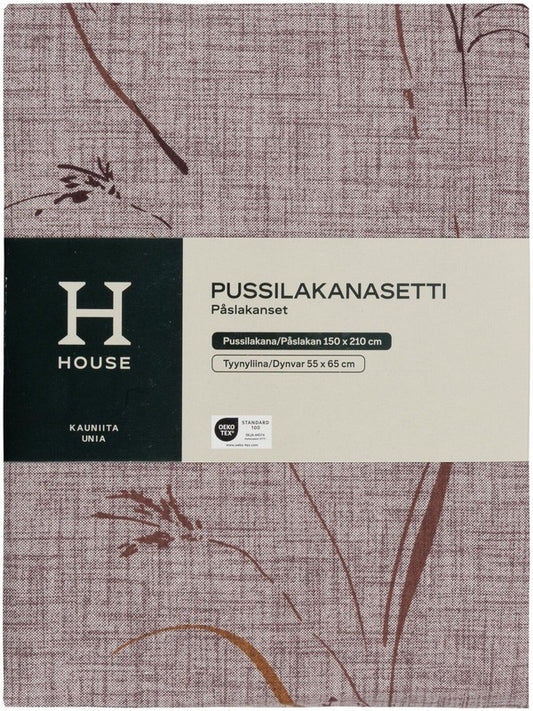 House Melange Flower被套套装 150x210厘米 锦葵色