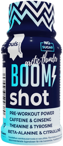 Puls 营养爆发训练前饮品北极雷声 60ml｜PULS Nutrition Boom pre-workout shotti Arctic thunder 60ml