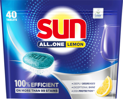 Sun 柠檬全能洗碗块环保标志 40件