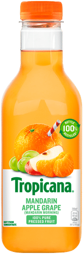 Tropicana mandarin apple grape hedelmätäysmehu 0,9l｜Tropicana 柑橘苹果葡萄全果汁 0,9l