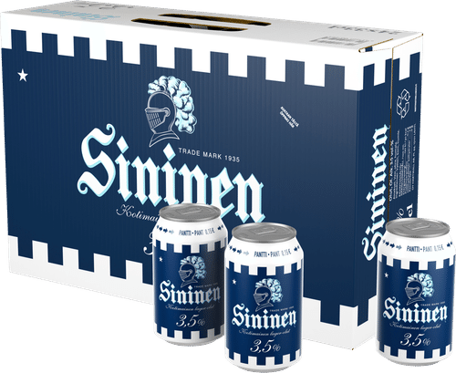 24 x Sininen olut 3,5% 0,33 l