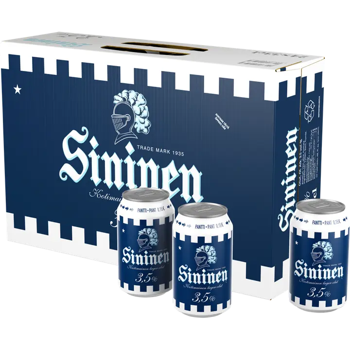 24 x Sininen olut 3,5% 0,33 l｜Sininen 24 瓶蓝饮料 3.5% 0,33 l