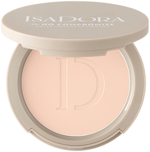 Isadora The No Compromise Matte Longwear Powder puuteri 61 Cool Ivory 7 g
