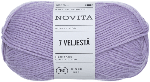 Novita 7 Veljestä 纱线 100克 蓝莓奶 730