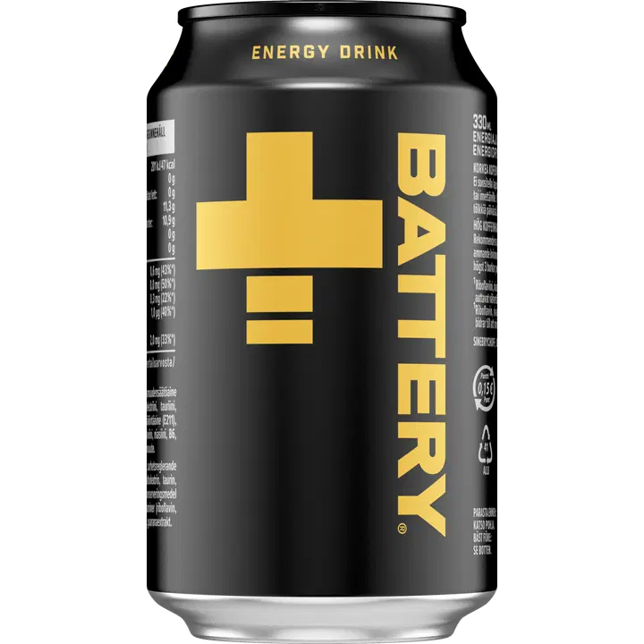 Battery energiajuoma tölkki 0,33 L｜Battery 能量饮料罐 0,33 L