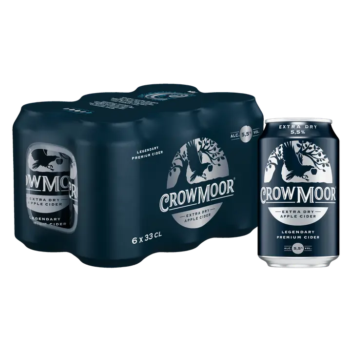 Crowmoor Extra Dry Apple siideri 33 cl tlk 6-pack｜Crowmoor 特干苹果饮品 33 cl tlk 6 件装