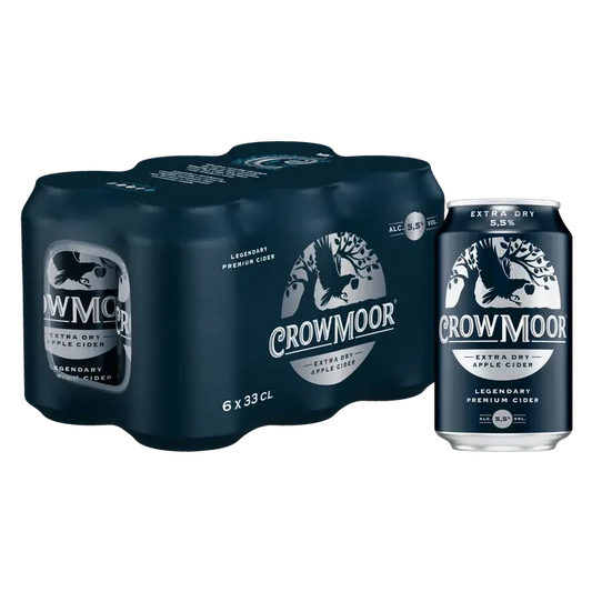 Crowmoor Extra Dry Apple siideri 33 cl tlk 6-pack｜Crowmoor 特干苹果饮品 33 cl tlk 6 件装