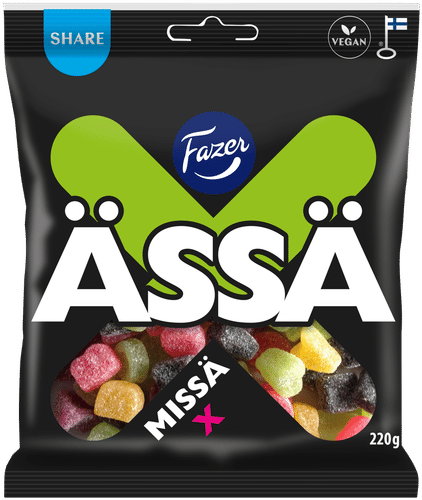 Fazer Ässä Missä X糖果袋 220g｜Fazer Ässä Missä X karkkipussi 220g