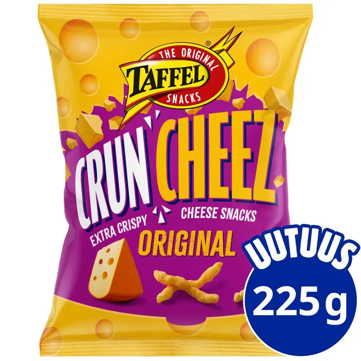 Taffel CrunCheez original maustettu juustosnacks 225g-Taffel CrunCheez 原味奶酪零食 225g