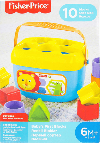 Fisher-Price 费雪婴儿第一块积木活动玩具 6个月+