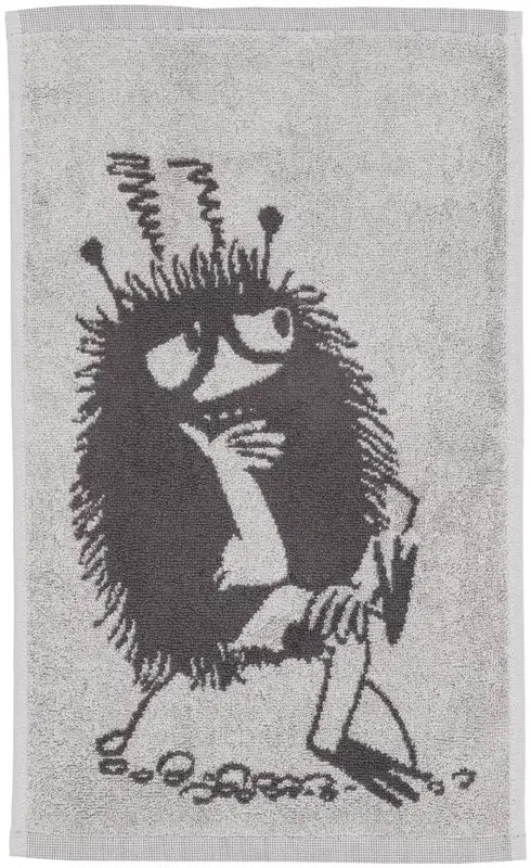 Moomin Arabia 姆明毛巾 30x50 哈苏利 灰色 GOTS｜Moomin Arabia Muumi k.pyyhe 30x50 Haisuli harmaa GOTS