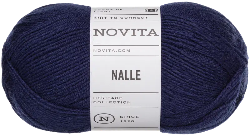 Novita Nalle线 100克 海军蓝 170｜Novita lanka Nalle 100g laivasto 170
