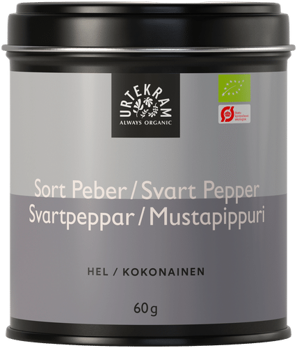 URTEKRAM Luomu Kokonainen Mustapippuri 60g