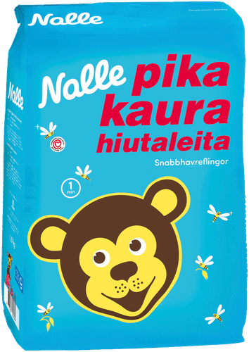 Nalle 1,5kg pikakaurahiutaleita｜Nalle 1.5公斤速煮燕麦片