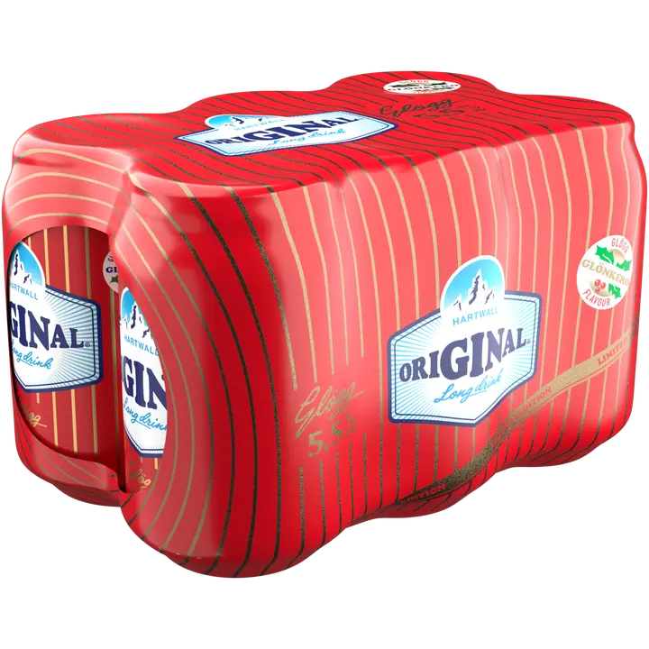 6 x Hartwall Original Long Drink Glögg 5,5% 0,33 l｜Hartwall Original Long Drink 6 x Hartwall 原味长饮 Glögg 5.5% 0,33 l