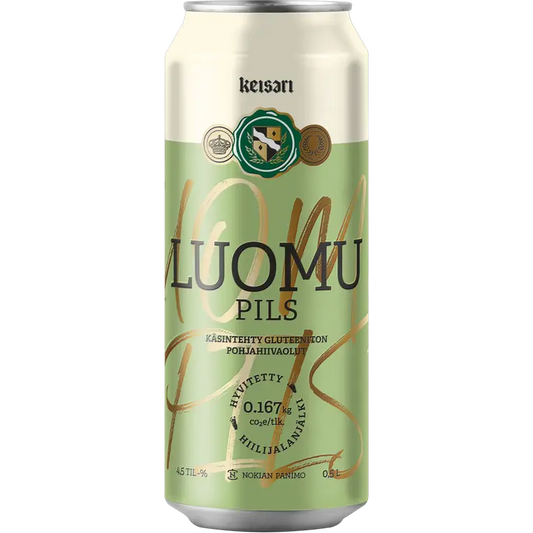 Keisari Luomu Pils olut 4,5% 0,5l tölkki｜Keisari 有机 Pils 饮料 4.5% 0.5l 罐装