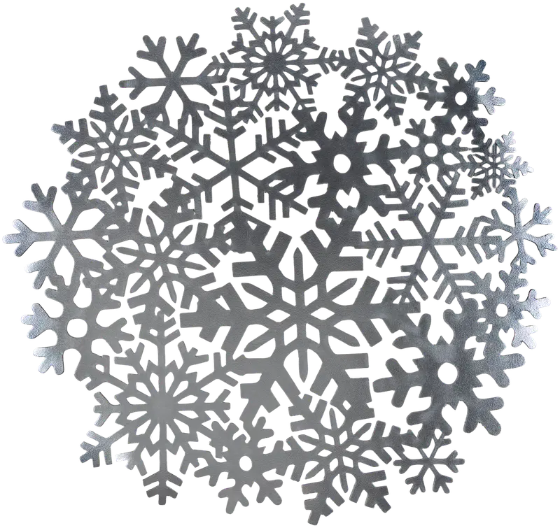 House 桌面片 Snowflakes 36x41厘米 银色