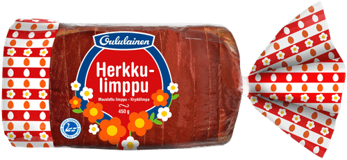 Oululainen Herkkulimppu 450g, maustettu limppu｜Oululainen 美味面包 450克，调味面包