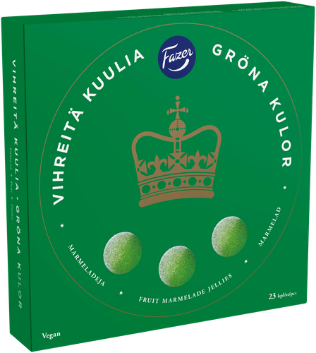 Fazer 绿色果酱球 500g｜Fazer Vihreitä kuulia marmeladi 500g