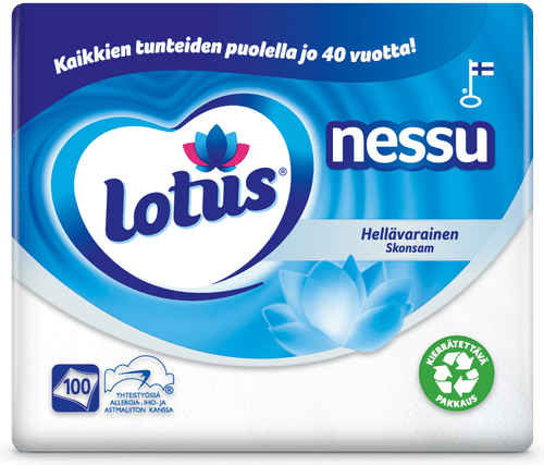 Lotus Nessu纸巾 100 kpl