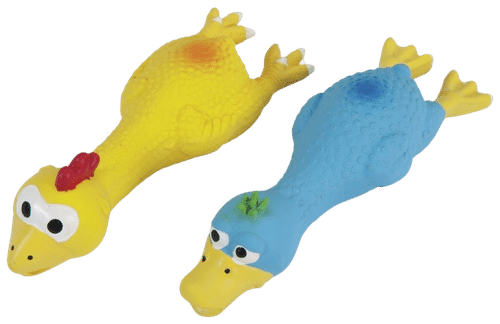 Camon 狗玩具乳胶鸡/鸭带叫声 19cm