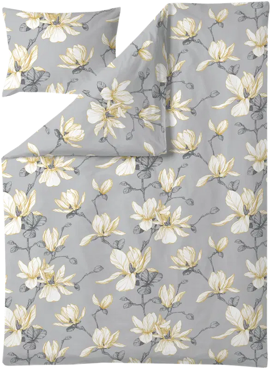 Finlayson 缎面被套套装 Magnolia 150X210+50x60 灰黄