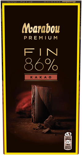 Marabou 优质芬兰86%可可黑巧克力排 100g｜Marabou Premium FIN  86% Kakao suklaalevy 100g