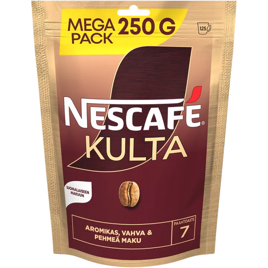 Nescafé Kulta 250g pikakahvi pussi｜Nescafé 金色250克速溶咖啡袋