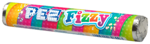 Pez 巨型起泡卷42克，气泡水果糖｜Pez Giant Fizzy Roll 42g, poreileva hedelmämakeinen