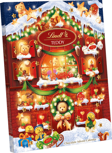 Lindt TEDDY House Suklaakalenteri, sekoitus 170g