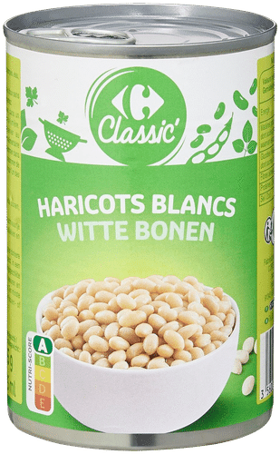 Carrefour Valkoiset pavut suolaliemessä 400/265 g