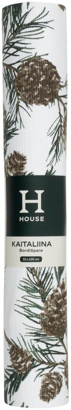House 长桌布 Pine cone 33x 120 cm｜House kaitaliina Pine cone 33 x 120 cm