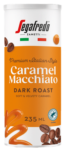 Segafredo Caramel Macchiato maitokahvijuoma 235ml vähälaktoosinen RAC｜Segafredo 焦糖玛奇朵牛奶咖啡饮料235ml低乳糖RAC