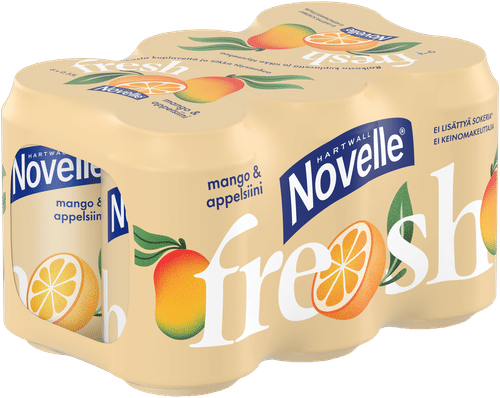 Hartwall Novelle Fresh 6 x Hartwall Novelle 新鲜芒果橙矿泉水 0,33 l