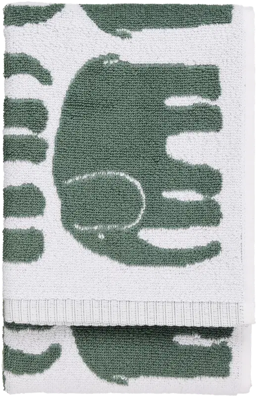 Finlayson 擦手巾 Elefantti 50x70 深绿色｜Finlayson käsipyyhe Elefantti 50x70 tumman vihreä