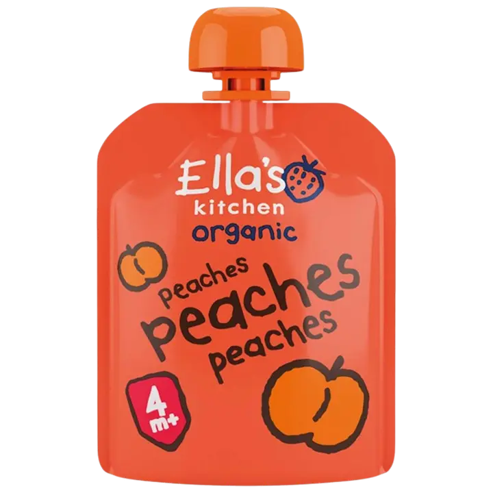 Ella's Kitchen Persikkaa persikkasose, luomu 70g｜Ella´s Kitchen 艾拉厨房有机桃泥 70g