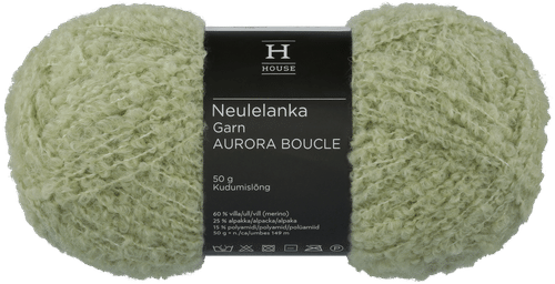 House Aurora圈圈纱线 50克 薄荷绿 12111