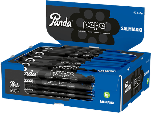 Panda Pepe咸甘草棒 32g｜Panda Pepe salmiakki lakritsipatukka 32g