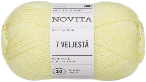 Novita 7 Veljestä 纱线 100克 黄玫瑰 222