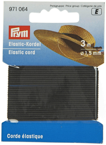 Prym 圆形橡皮筋1.5毫米 3米/包
